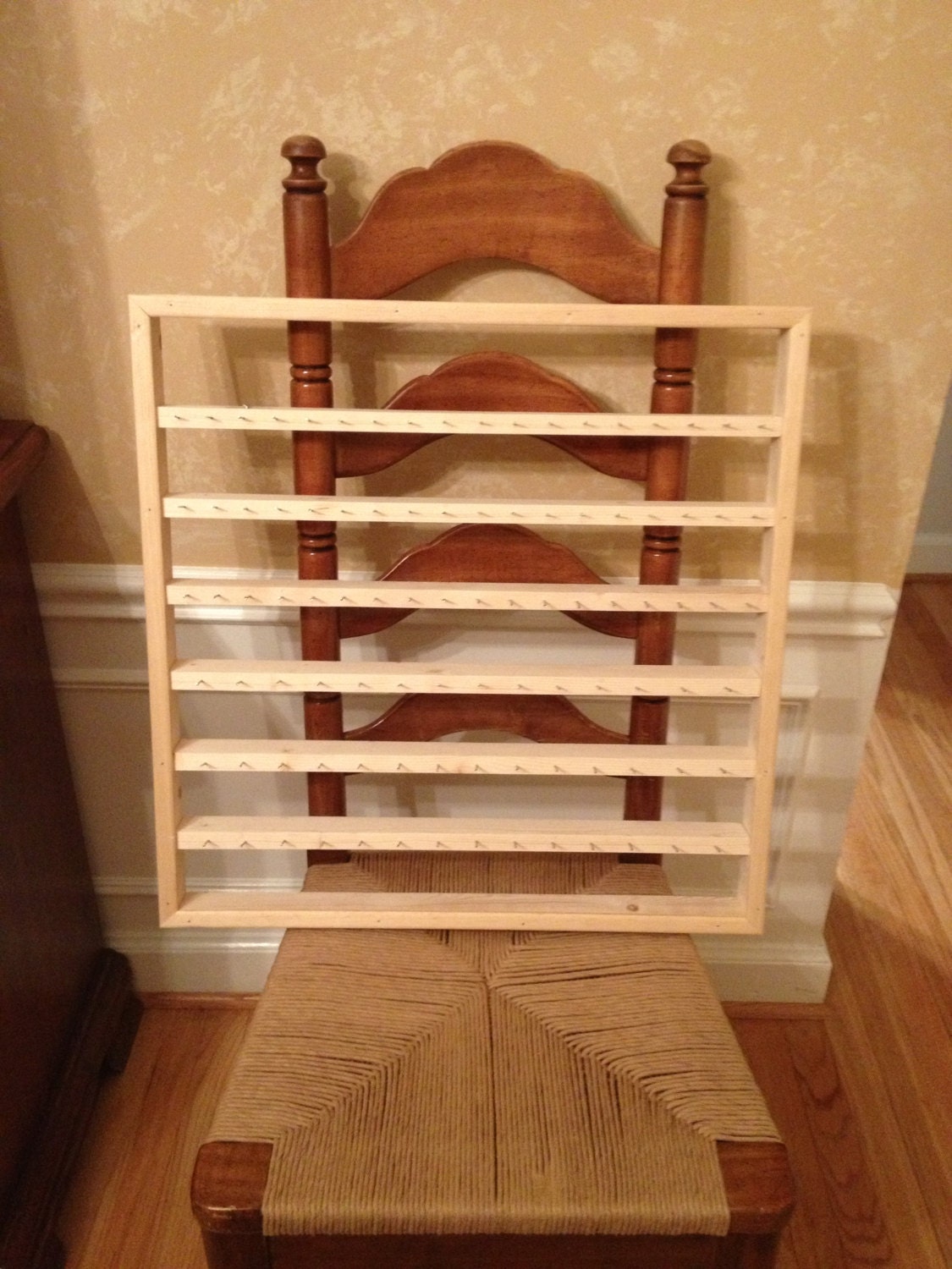 Original sewing thread and bobbin shelf