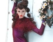 Lilac tombre evening prom dress real red carpet dress Tight-fitted haute couture