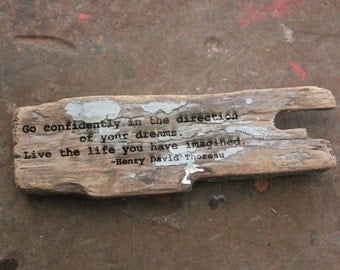 henry david thoreau - quote on driftwood