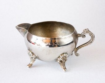 Vintage Silver plated Creamer, Art Nouveau, Classic dining room set, Gift for Hostess, Wedding, Hosting accesory. ohtteam