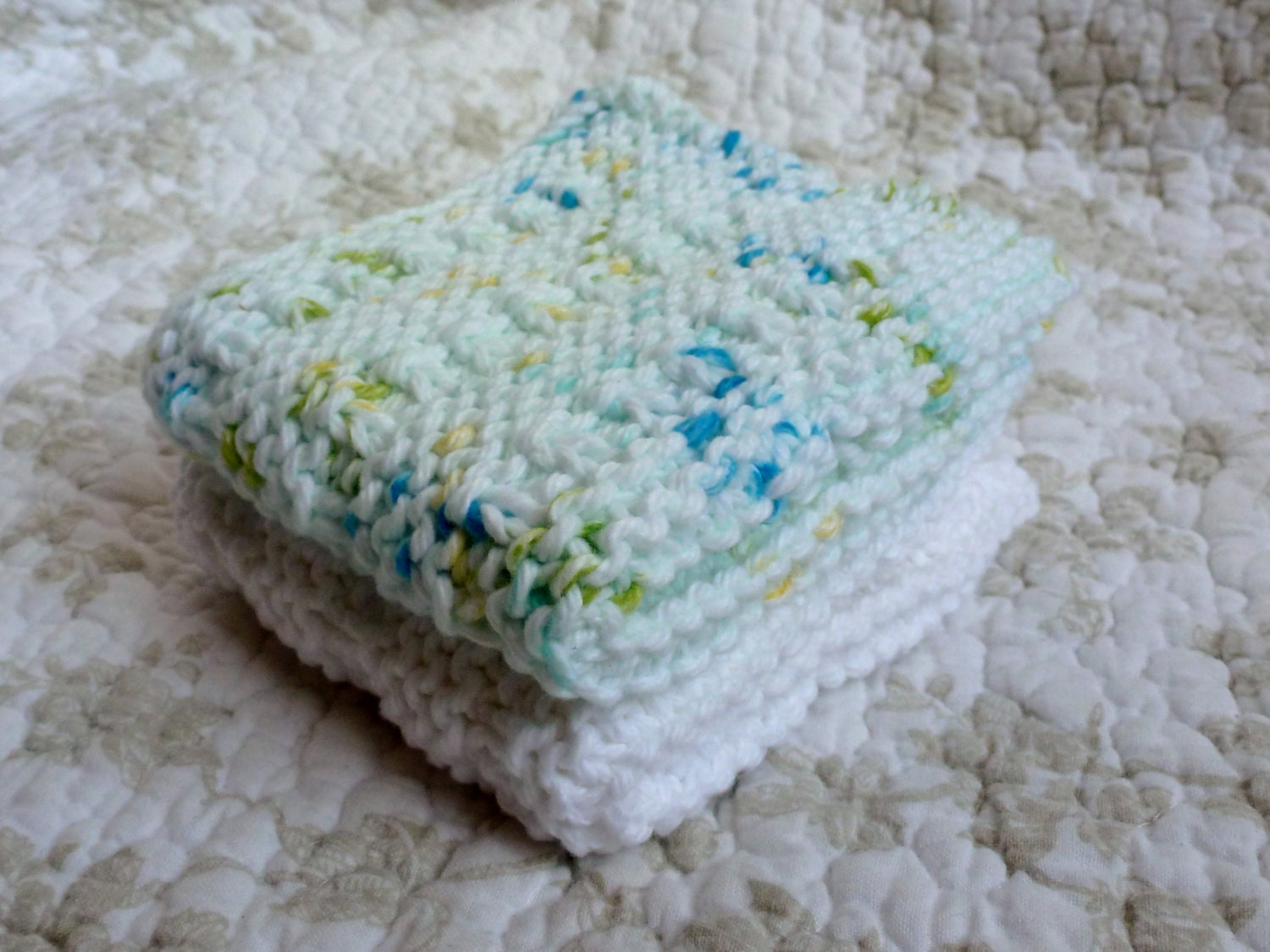 Hand Knit Wash Cloths