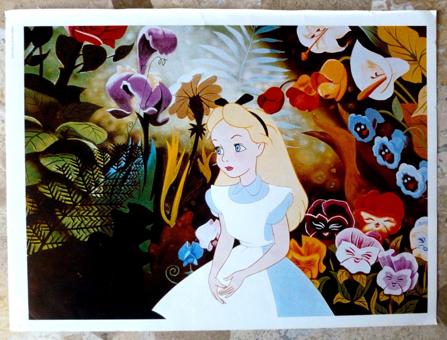 Vintage Disney Poster Alice in Wonderland by VintageSchoolDays