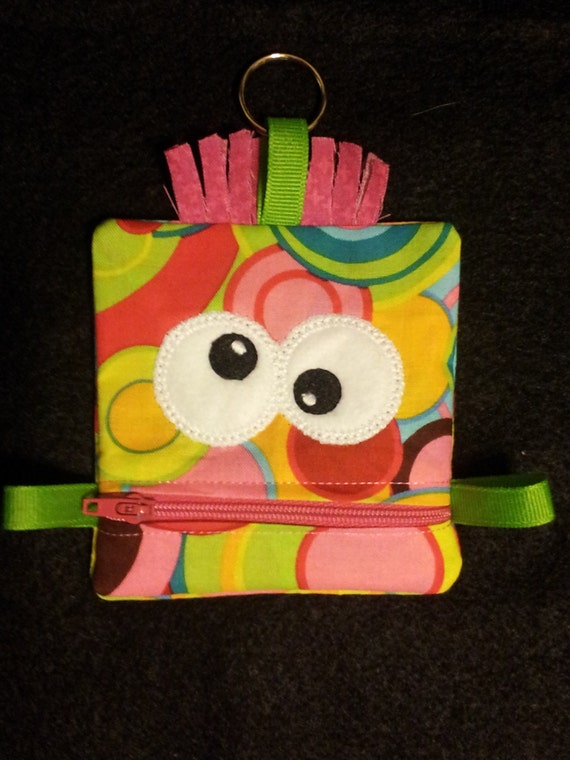 Items similar to Little Monster Zipper Pouch on Etsy