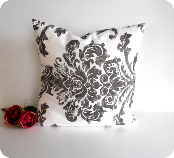 Items similar to 18x18, Victorian Style, White Decorative Pillow Cover