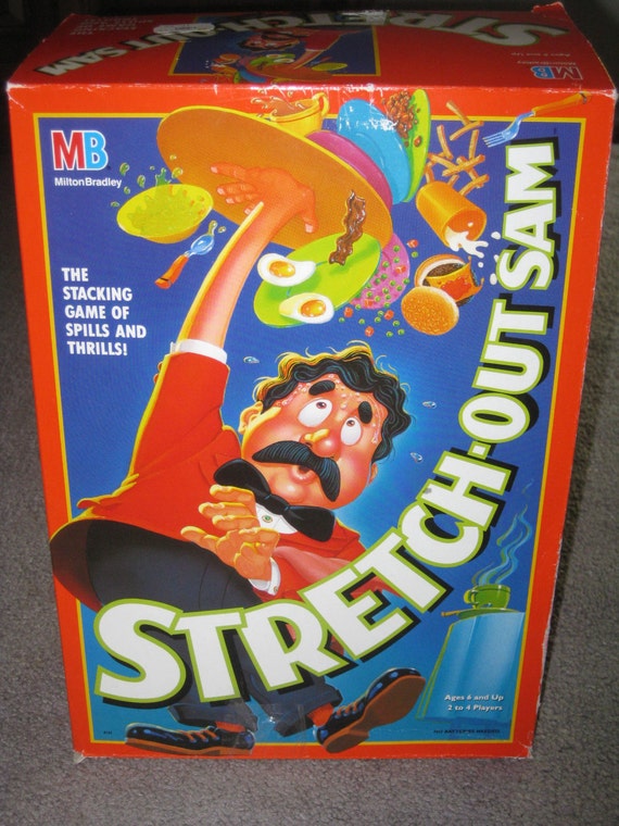 StretchOut Sam 1990 Milton Bradley Board Game