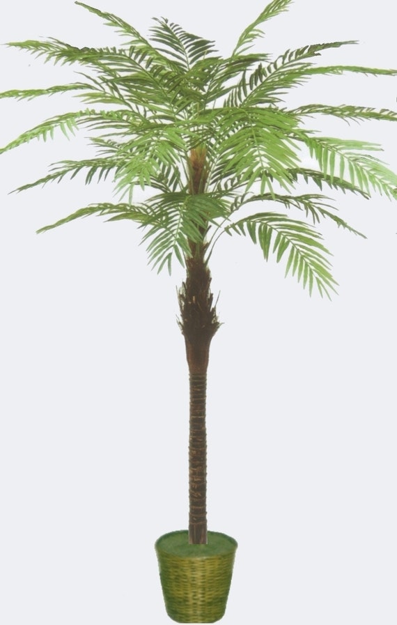 One 10' Artificial Areca Palm Tree In Wicker by SilkTreeWarehouse