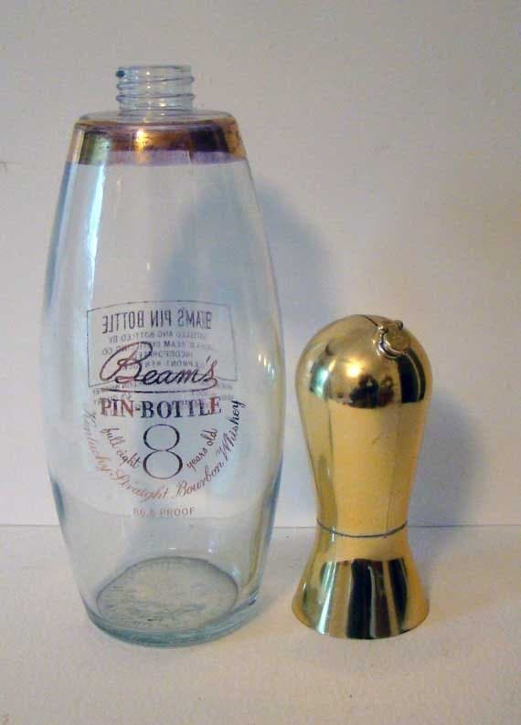 Bowling Pin Bottle Jim Beam Bowling Pin Liquor Decanter