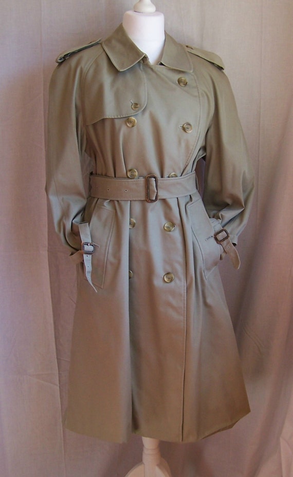 Womens Vintage Beige Burberry Trench Coat 52 by RedDragonCoats