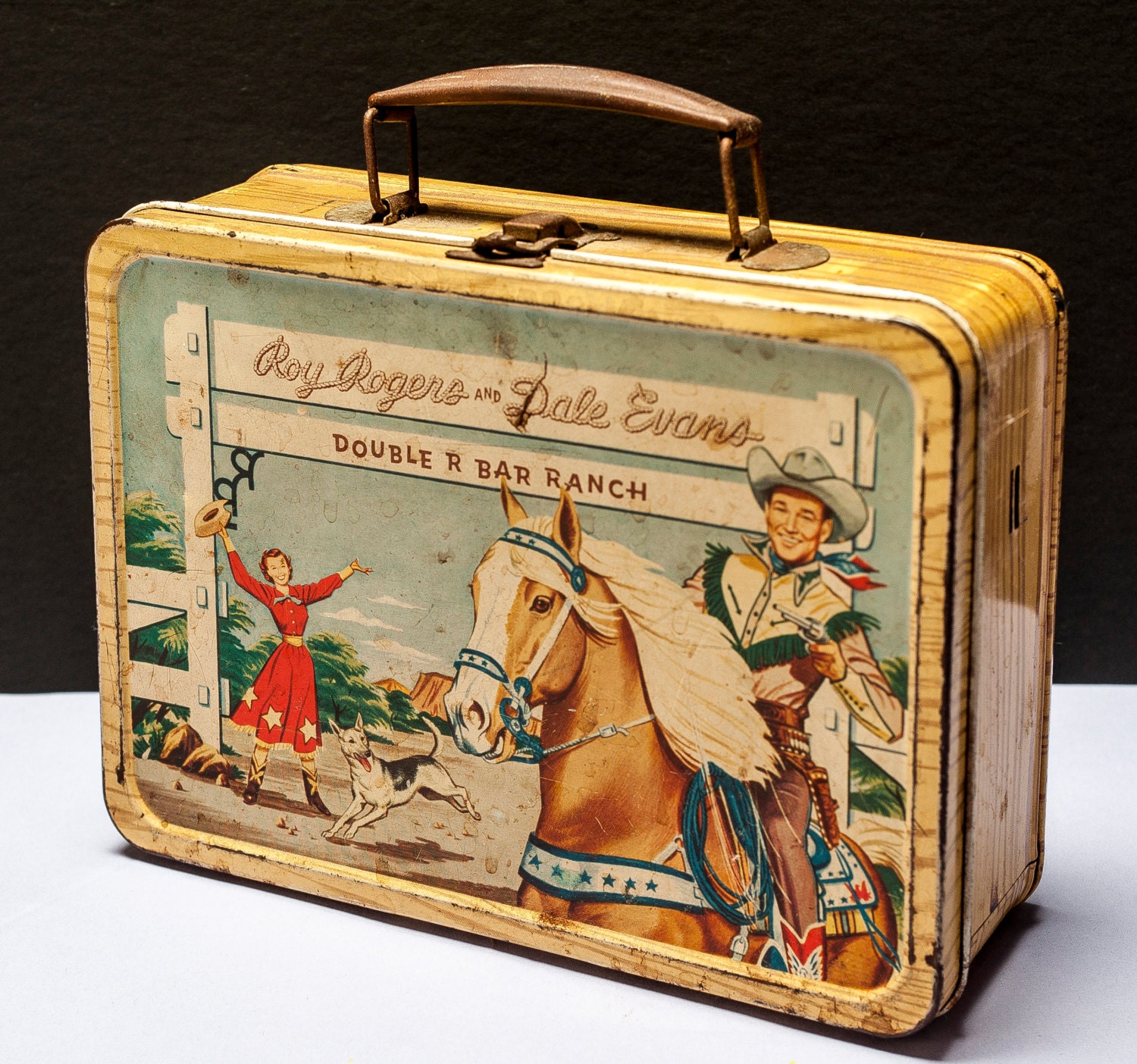 1950's Lunch Box Roy Rogers and Dale Evans by streetstyled on Etsy