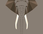 Items similar to E is for Elephant Print on Etsy