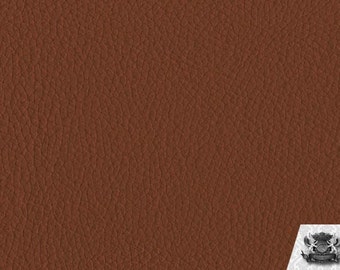 Vinyl Champion COGNAC Fake Leather Upholstery Fabric / 54" Wide / Sold By the Yard