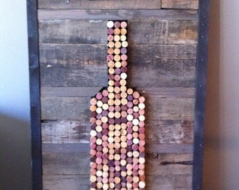 Wine Cork Wall Art wine cork art | etsy Wine Cork Wall Art wine cork art | etsy