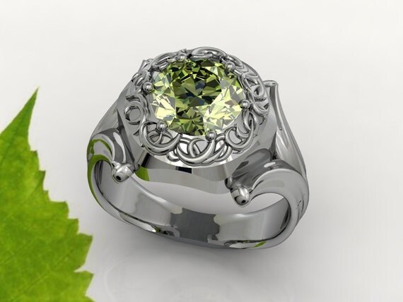... engagement ring White gold engagement ring Peridot engagement ring ... engagement ring White gold engagement ring Peridot engagement ring