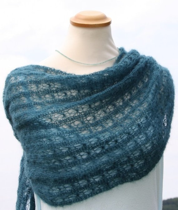 tricoter une echarpe mohair