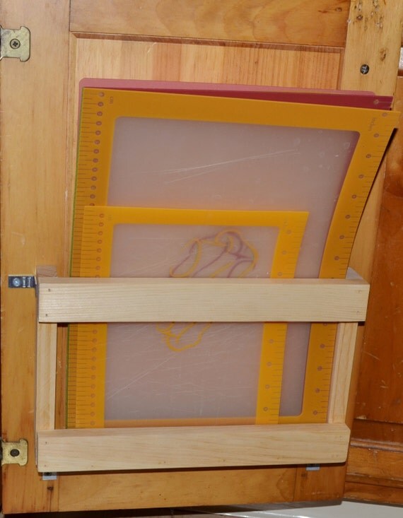 Items similar to Cutting Board Storage Rack on Etsy