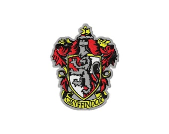 INSTANT DOWNLOAD Harry Potter Detailed Gryffindor Hogwarts House Crest Machine Embroidery Design