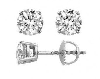 diamond studs round stud earrings