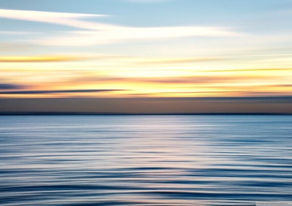 Minimalist photographic seascape A4 photo print in 16x12 inch