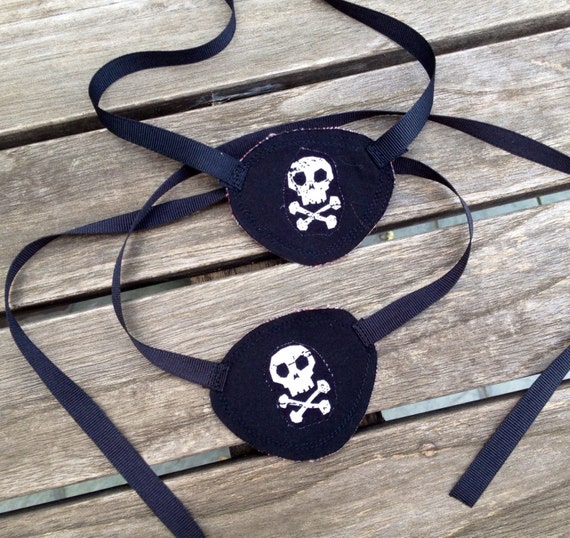 Items similar to Pirate Eye Patch - Halloween Costume Accessory - Party ...