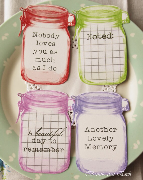 Memory Jar Journal spots set of 4