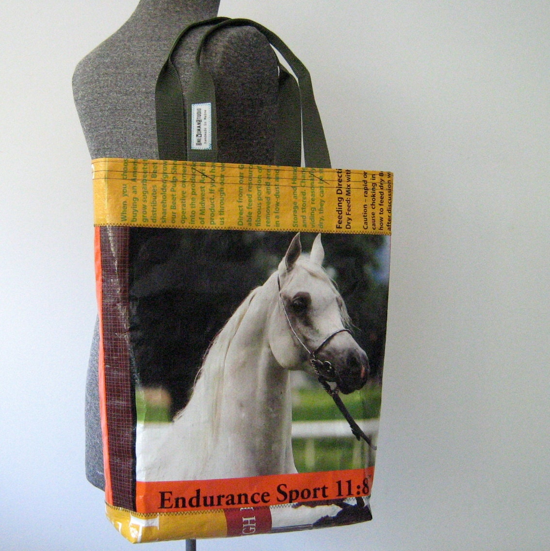 Recycled Horse Feed Bag Tote