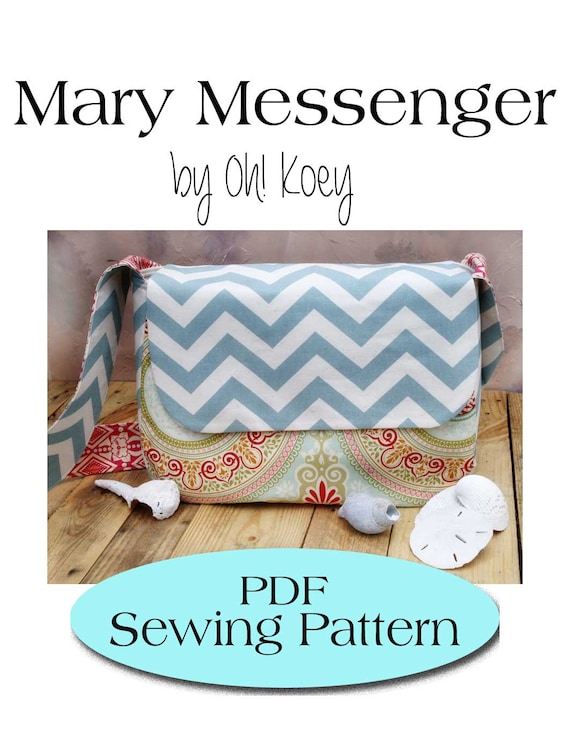Messenger Bag Pattern, Diaper Bag Pattern PDF Sewing Pattern Ebook ...