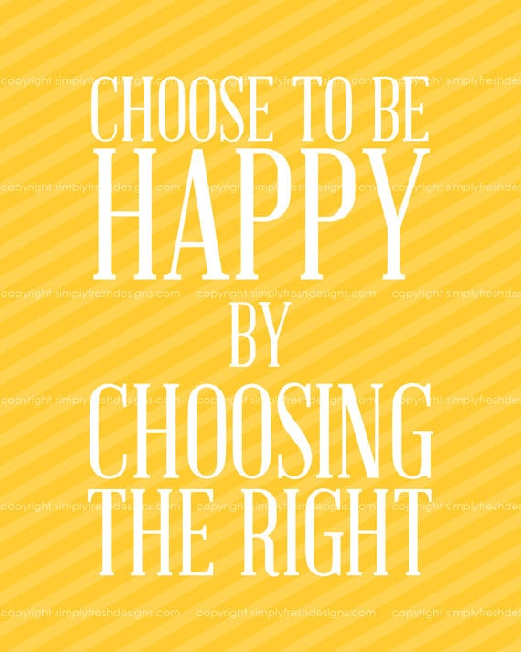 Choose to Be Happy by Choosing the Right Subway Art