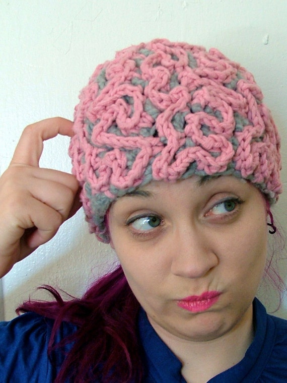 Brain Hat Crochet Beanie