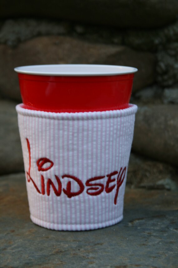 Items similar to 16oz Koozie, solo cup koozie, personalized koozie on Etsy