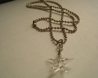Rock Crystal Star Necklace