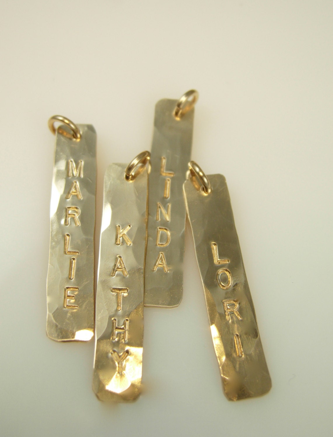 Gold Bar Gold Name Charm Name Charms by jamesmichellejewelry