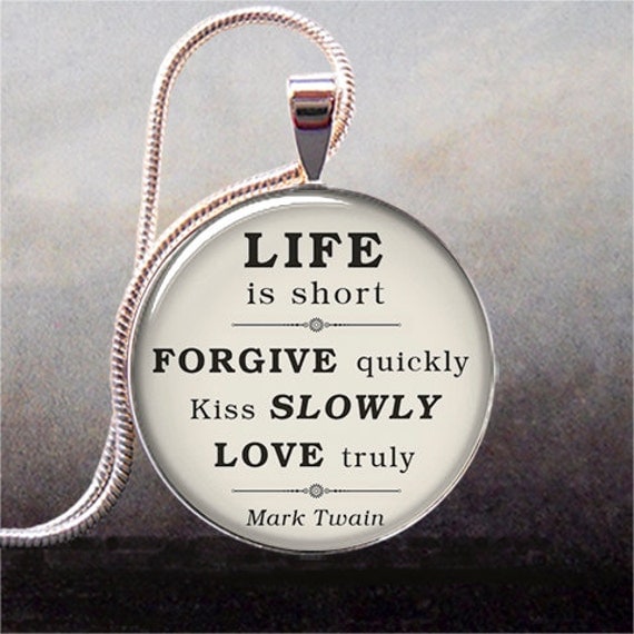quote on Life, Love & Forgiveness, inspirational quote jewelry, love ...