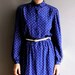 1970's blue geometric dress