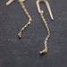 RESERVED for Anne - Long Silver Drop Earrings