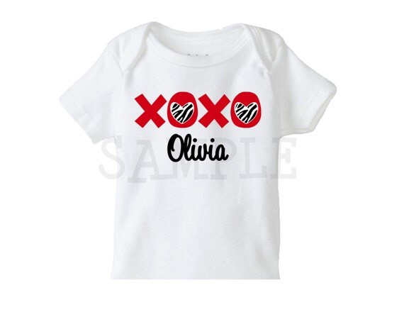 Valentines Day Tshirt or Bodysuit , Zebra Valentines Day Birthday Party Tshirt or Bodysuit Il_570xn