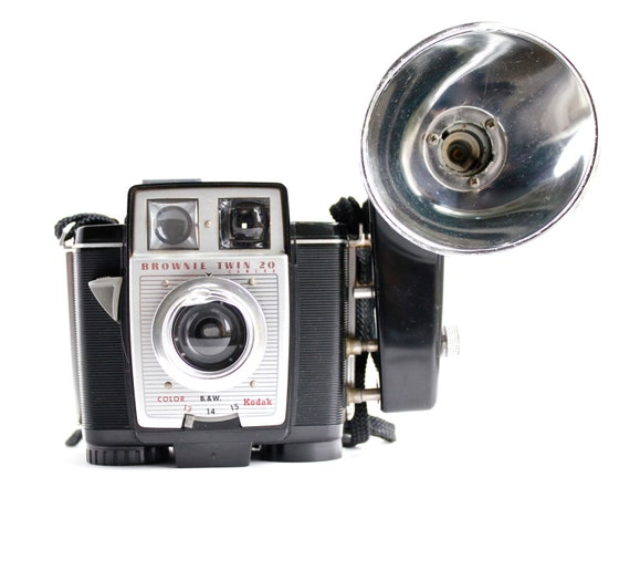 Vintage Kodak Brownie Twin 20 Camera 1960s Black Camera