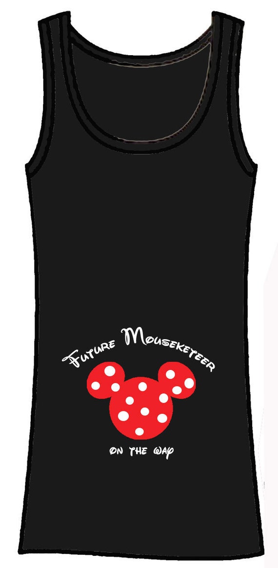 Future Mouseketeer mickey or minnie custom personalized maternity shirt perfect for disney trips or parties