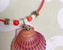 Popular items for scallop shell necklace on Etsy