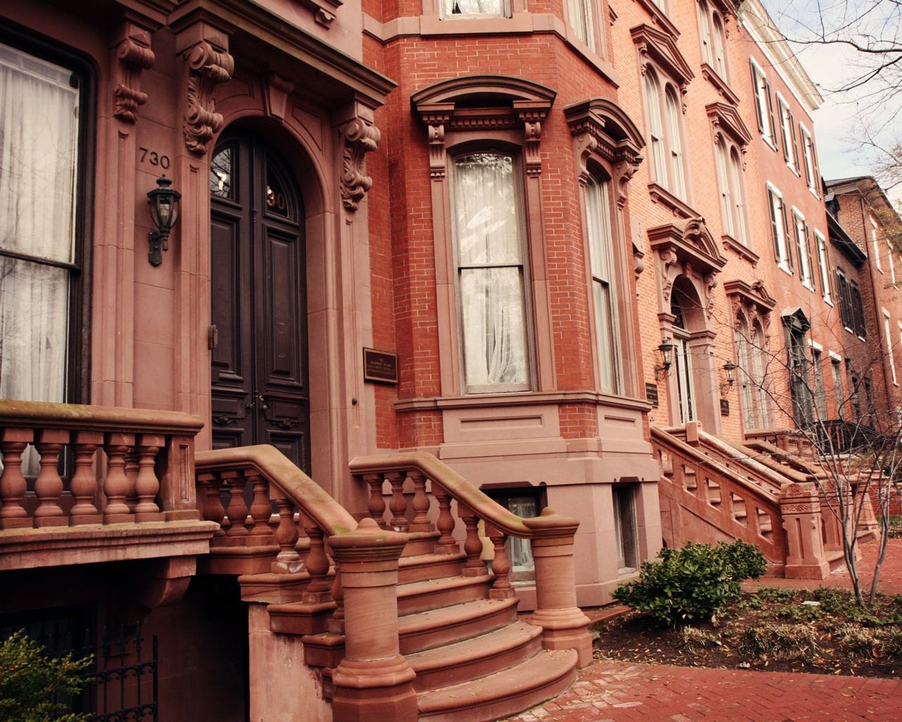 Washington DC Photography Brownstones Photograph by VitaNostra