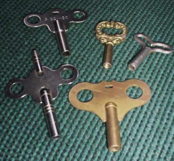 Wind Up Keys. 5 Keys for Wind Up Collectibles. Keys for Windup