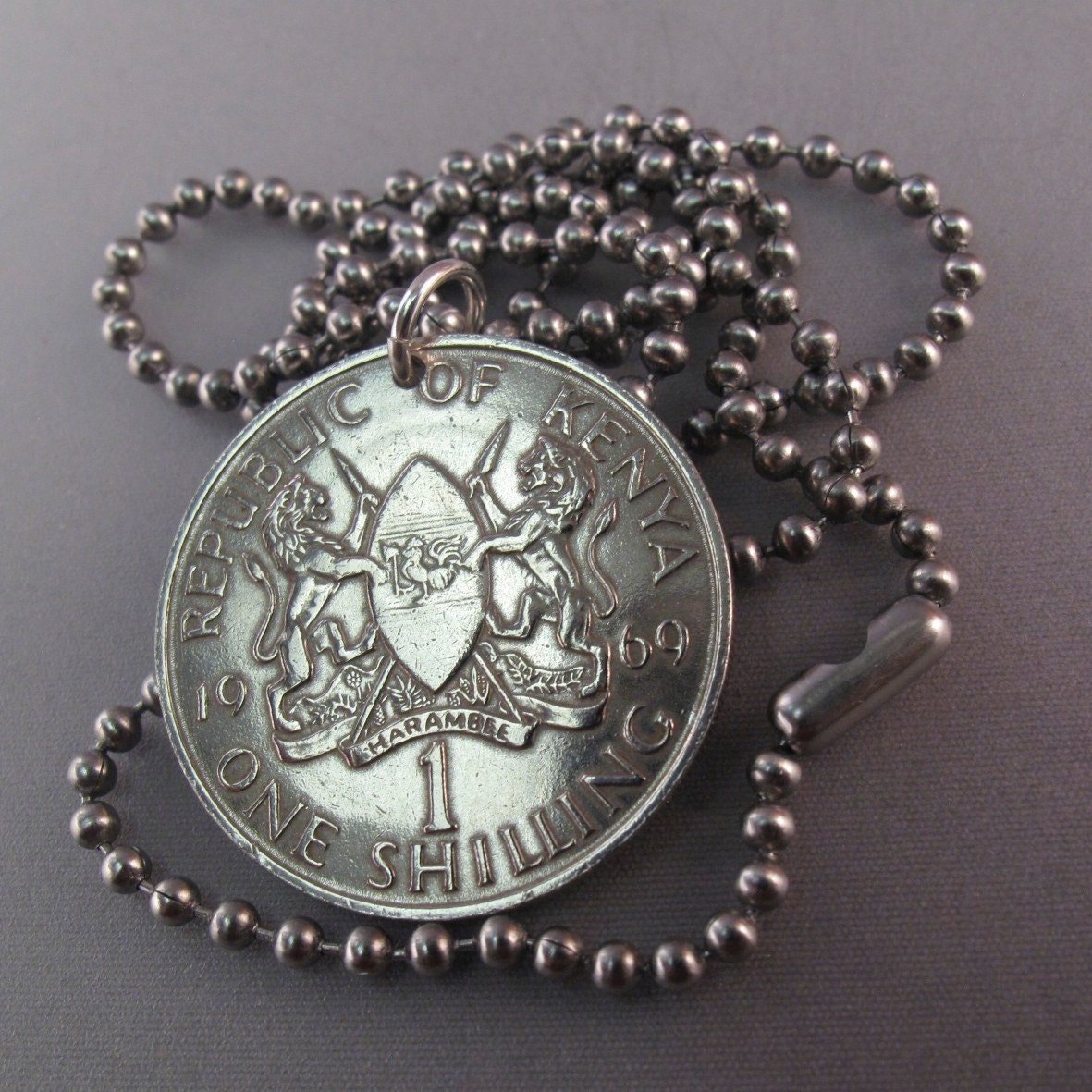 COIN JEWELRY KENYA. coin necklace Kenyan. africa. by PartsForYou