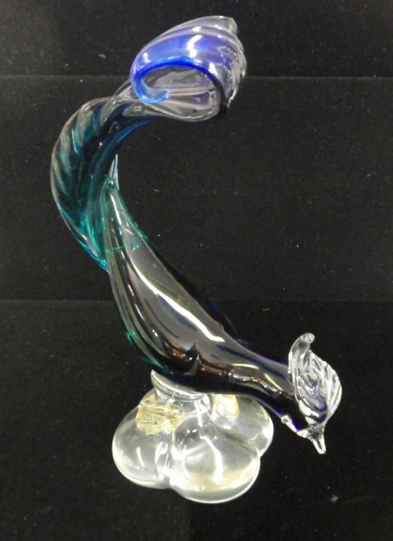 glass pheasant figurine