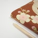 A5 2014 diary with one page per day, pretty rust brown pink cherry blossom, hardcover, Gift idea for wife girlfriend sister mother