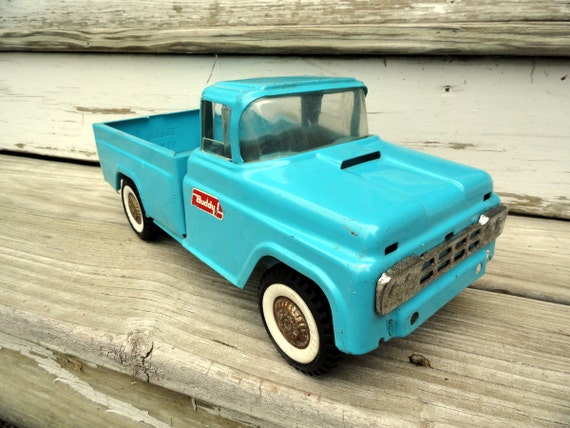 Vintage Buddy L Kennel Pickup Truck Metal Toy Truck Great