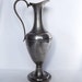 Vintage French pewter pitcher, pewter jug