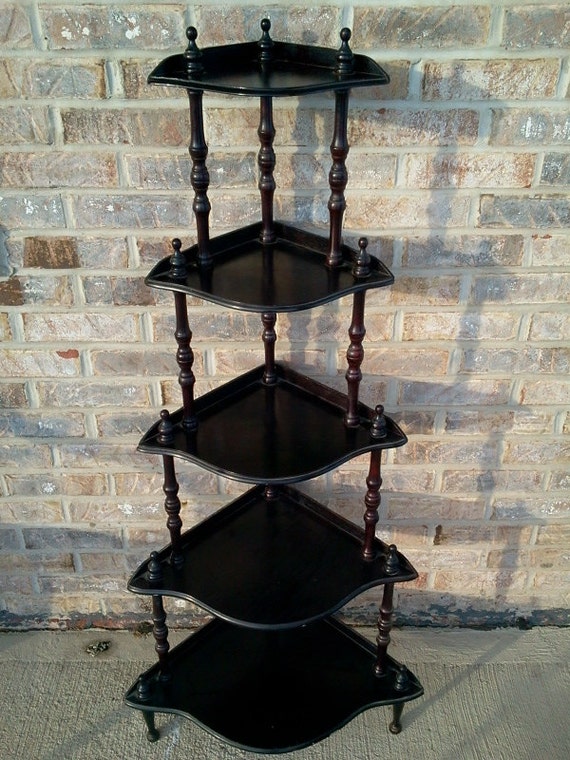 Vintage Corner Shelf StandWith Five Tiers Knic Knac free