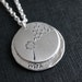 Metal Stamped Dandelion and Fluff Wish Necklace