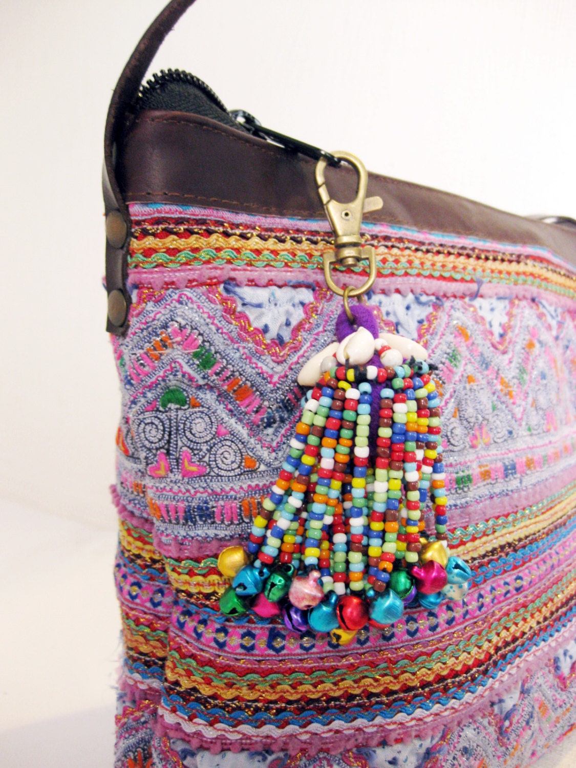 Small Key Chain Zip Pull Bag Accessories by ThaiHandbags on Etsy