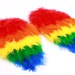 Paradise Parrot Feather Arm Bird Wings - Scarlet Macaw Costume Accessory - Toddler - Child Size