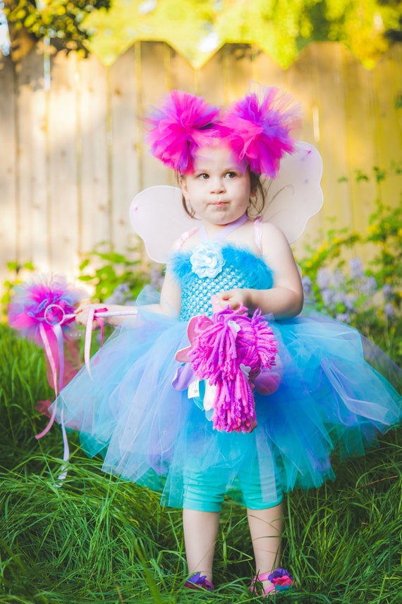 Abby Cadabby Costume Tutu Dress with Wings Fairy Tutu